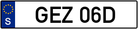 Trailer License Plate